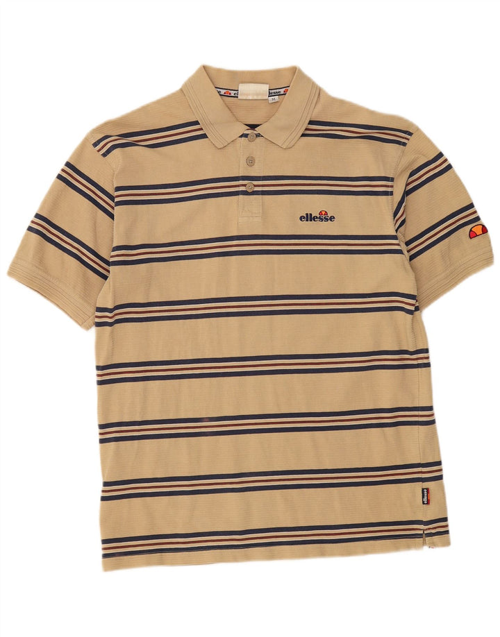 Ellesse Herren Poloshirt Mittelbeige gestreift