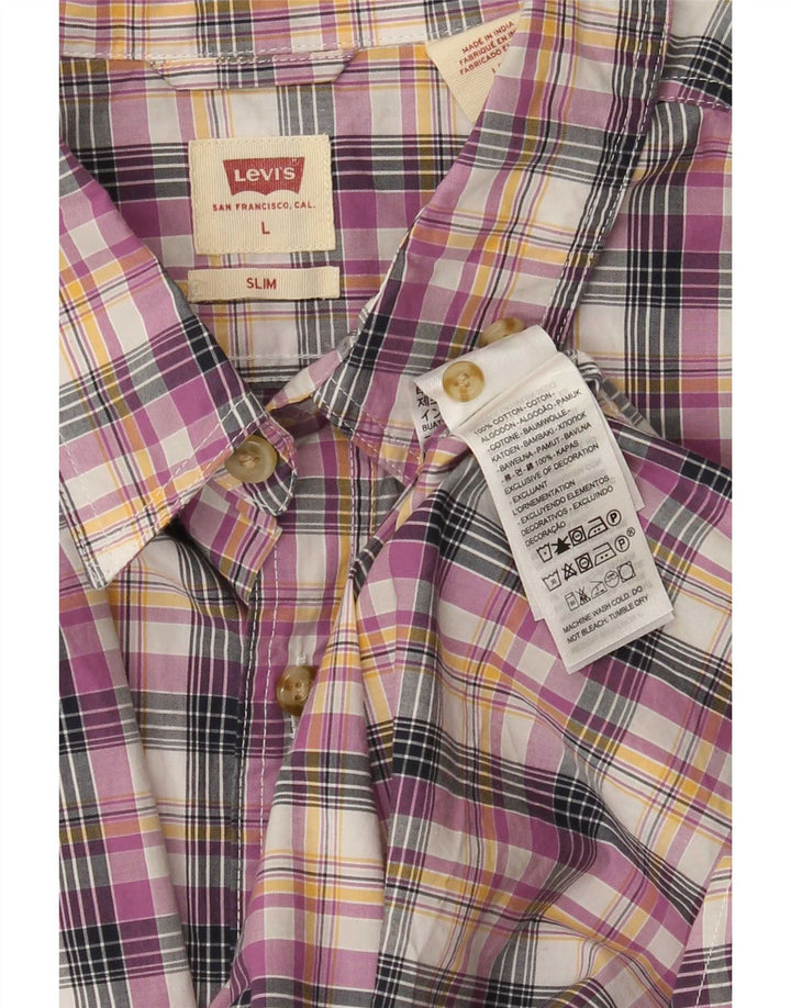 Levi's Herren-Slim-Hemd, groß, mehrfarbig, kariert, Baumwolle