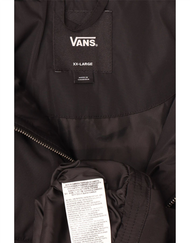 VANS Damen Wattierte Jacke UK 20 2XL Schwarz Polyester