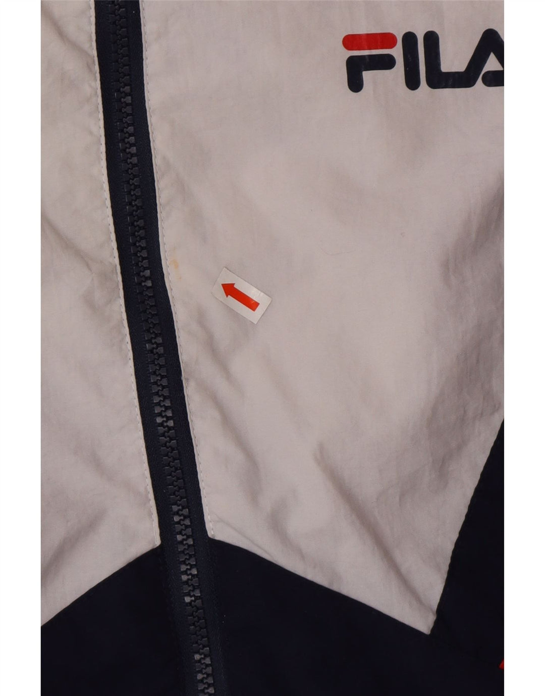 FILA Damen-Trainingsanzug-Oberteil, übergroß, Jacke, UK 6, XS, Marineblau, Farbblock