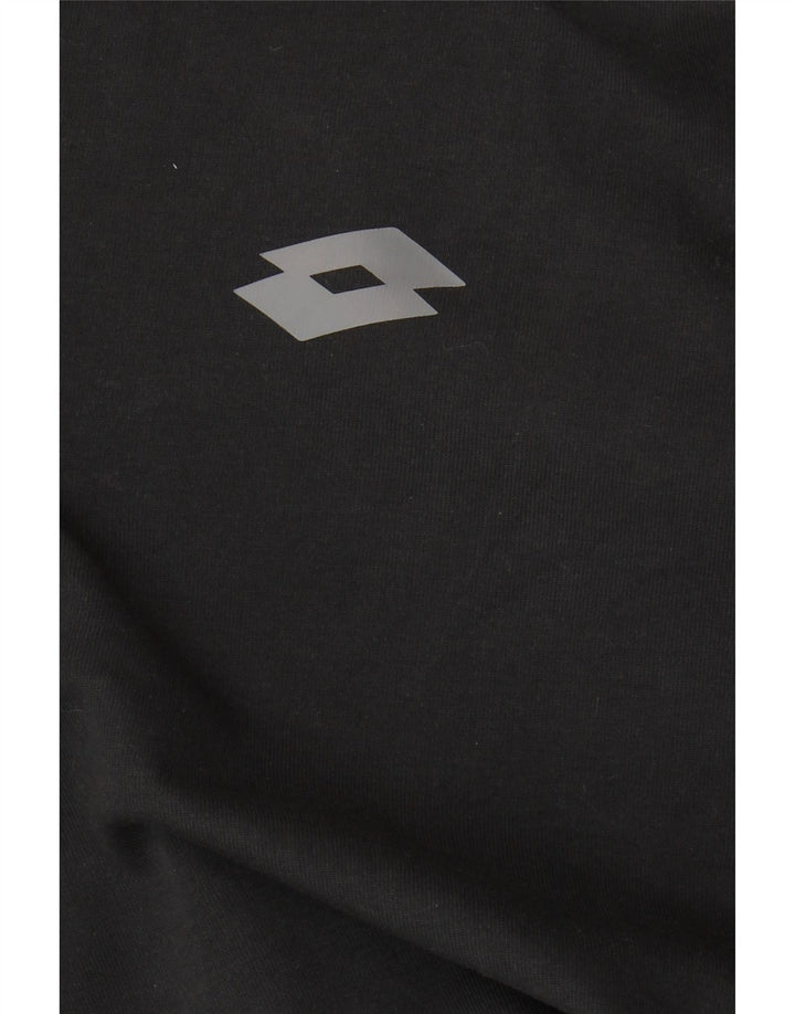 Lotto Herren-Kapuzenpullover mit Reißverschluss, XL, Schwarz