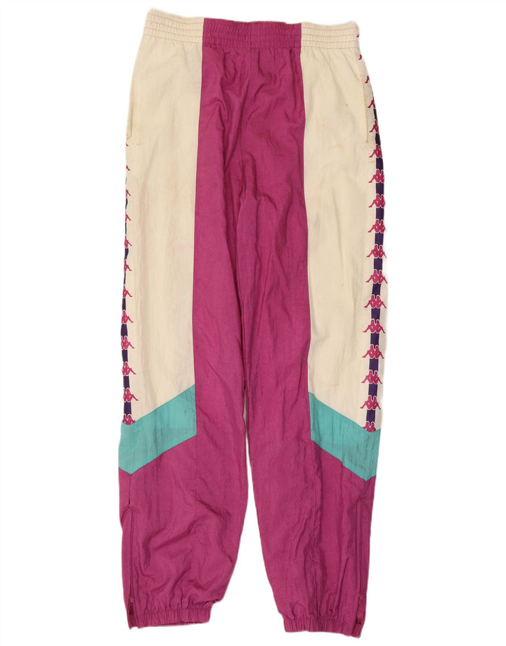 KAPPA Herren-Trainingsanzug mit Grafik, Jogginghose, groß, rosa, Farbblock