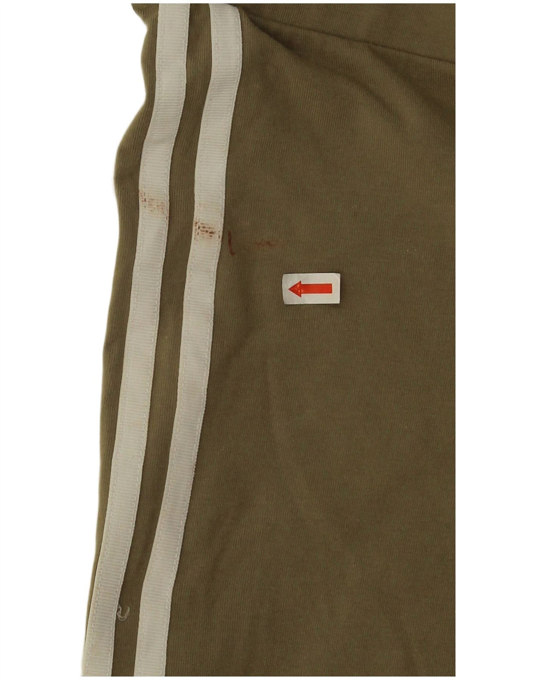 Adidas Damen Leggings UK 12 Medium Khaki Baumwolle