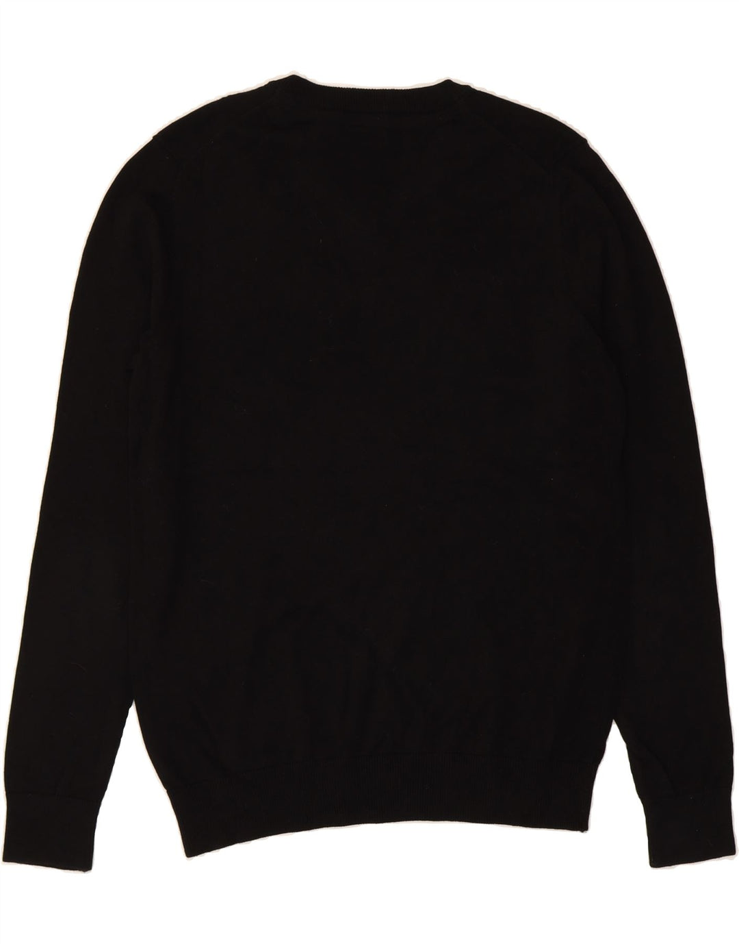 IZOD Mens V-Neck Jumper Sweater Medium Black Cotton Vintage Izod and Second-Hand Izod from Messina Hembry 