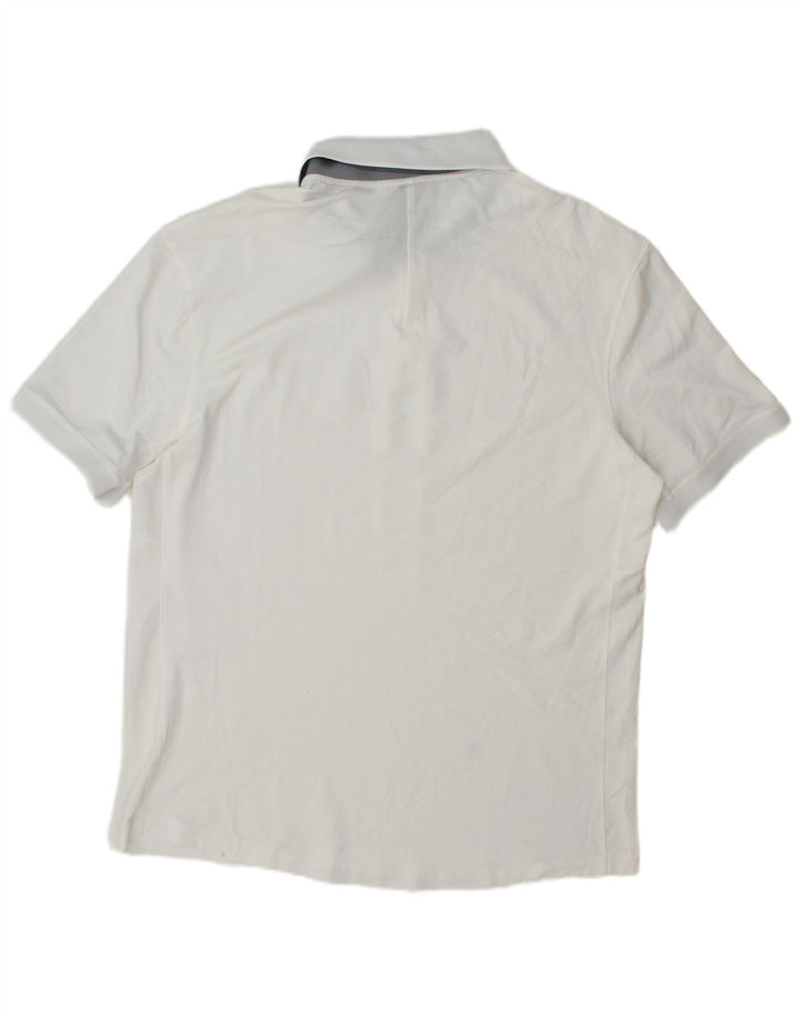 LULULEMON Herren Poloshirt XL Weiße Baumwolle