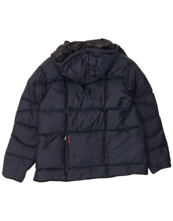 Nike Herren-Jacke mit Kapuze, gepolstert, UK 44, 2XL, marineblaues Nylon