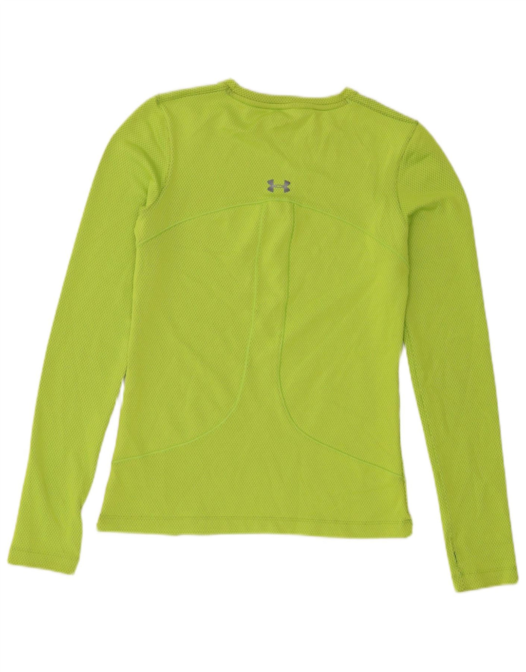Under Armour Damen Cold Gear Top Langarm UK 12 Mittelgrün Polyester