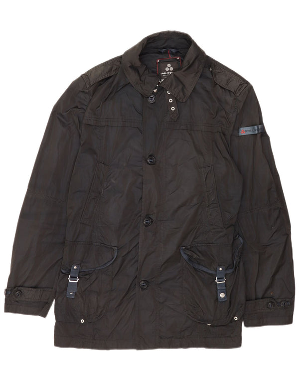 PEUTEREY Herren Militärjacke EU 54 2XL Schwarz Polyester