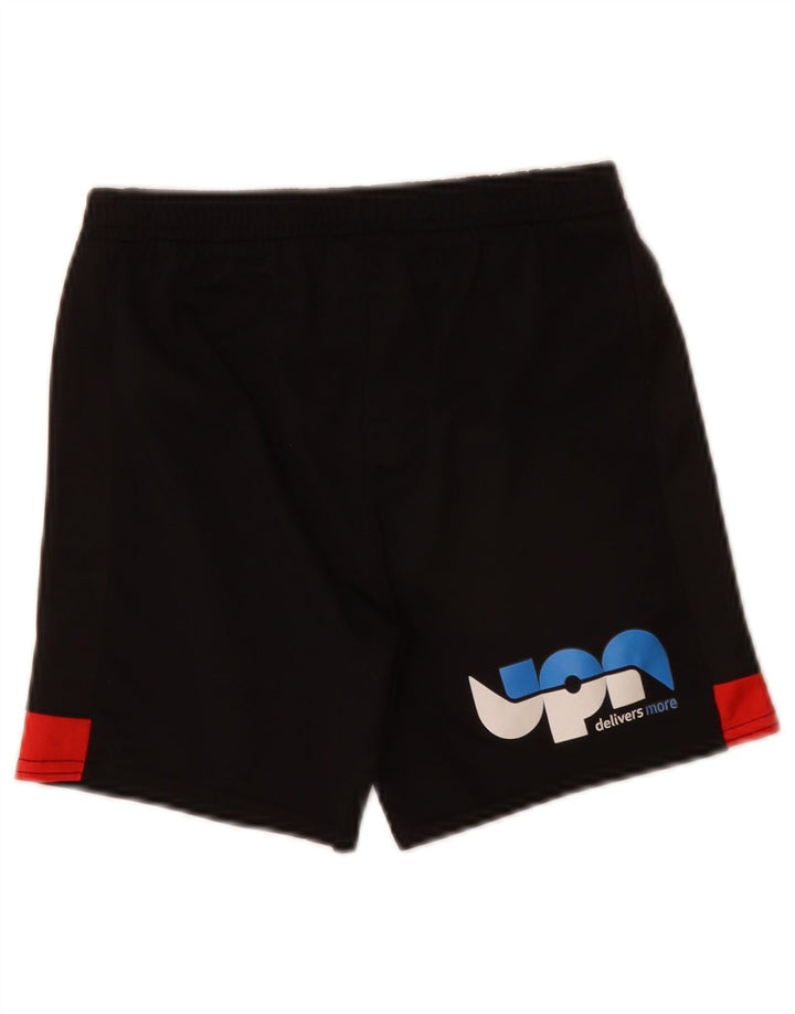 Umbro Jungen-Sportshorts mit Grafik, 7–8 Jahre, Größe S, schwarzes Farbblock-Polyester