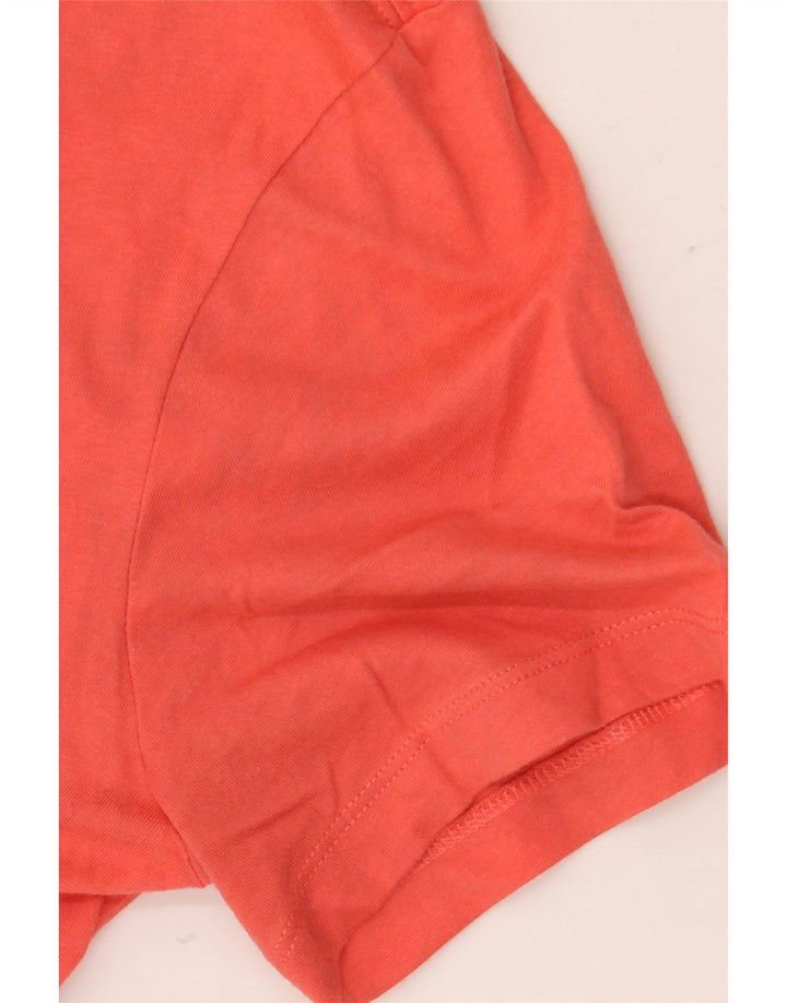 Nike Damen Graphic T-Shirt Top UK 14 Medium Orange