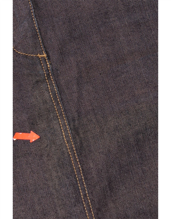 Gant Damen Jeansrock EU 36 Small W28 Schwarze Baumwolle