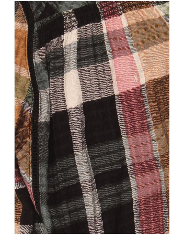 FAT FACE Langarm-Blusenoberteil für Damen, Größe M, mehrfarbig, kariert