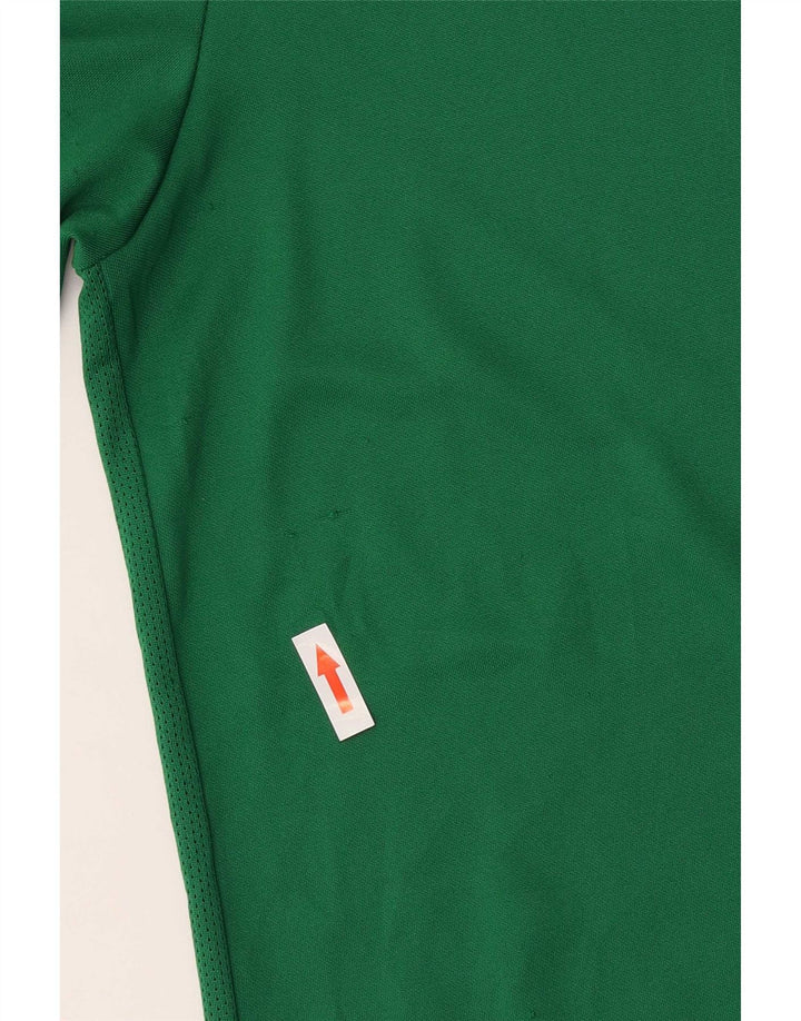 Nike Herren Dri Fit Grafik-T-Shirt-Oberteil aus mittelgrünem Polyester