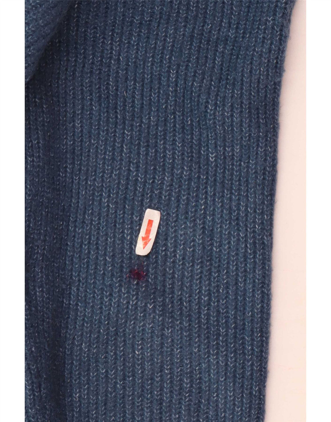 Zara Damen-Pullover mit V-Ausschnitt, übergroß, UK 14, Mittelblau, Polyester