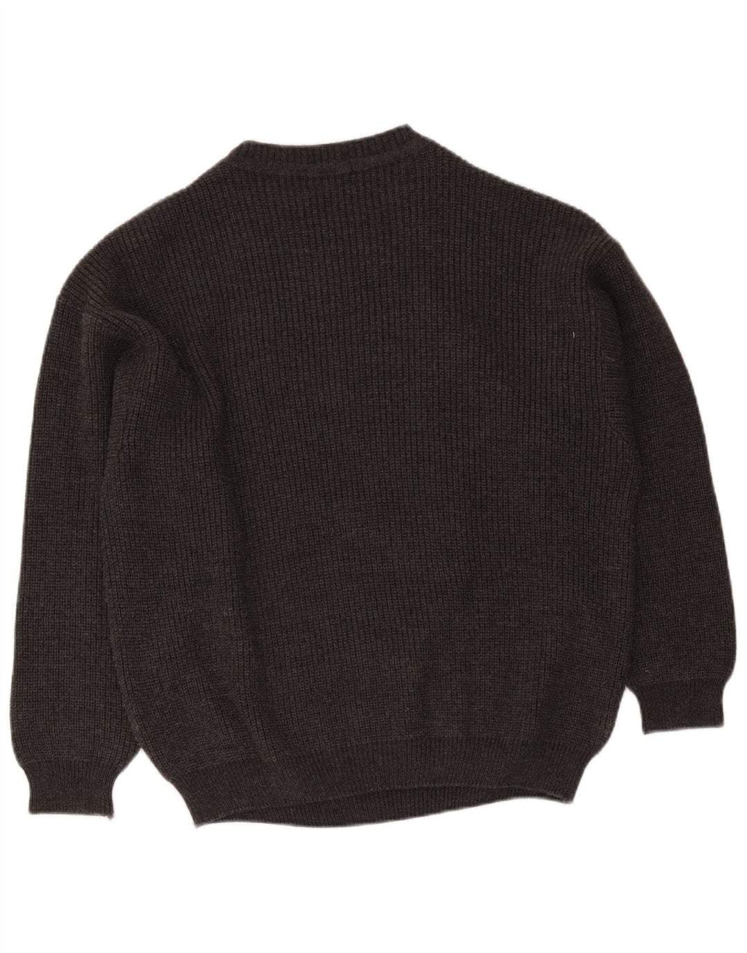 Montezemolo Herren-Pullover mit Rundhalsausschnitt, Größe L, klassisch, Grau