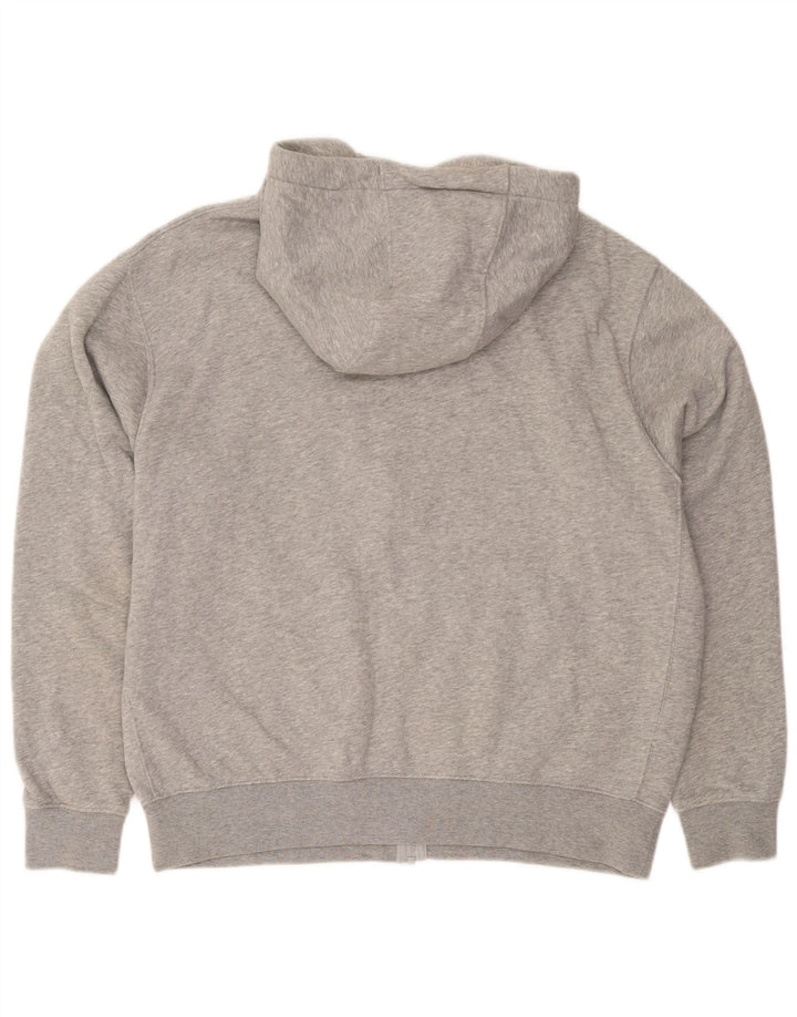 Nike Herren-Kapuzenpullover mit Reißverschluss, groß, grau gefleckte Baumwolle