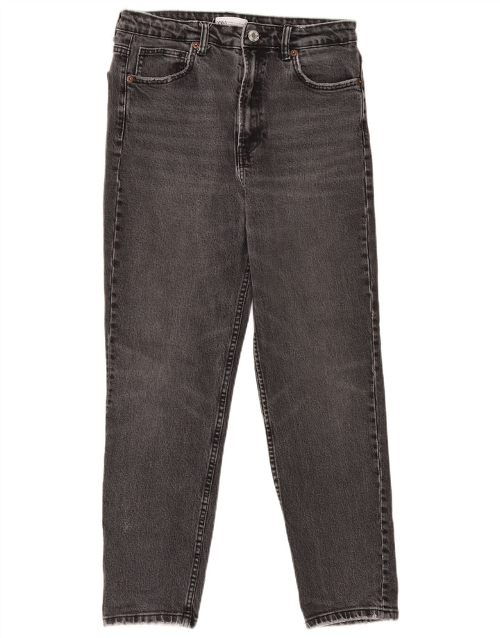 Zara Damen Tapered Jeans EU 40 Medium W30 L26 Grau
