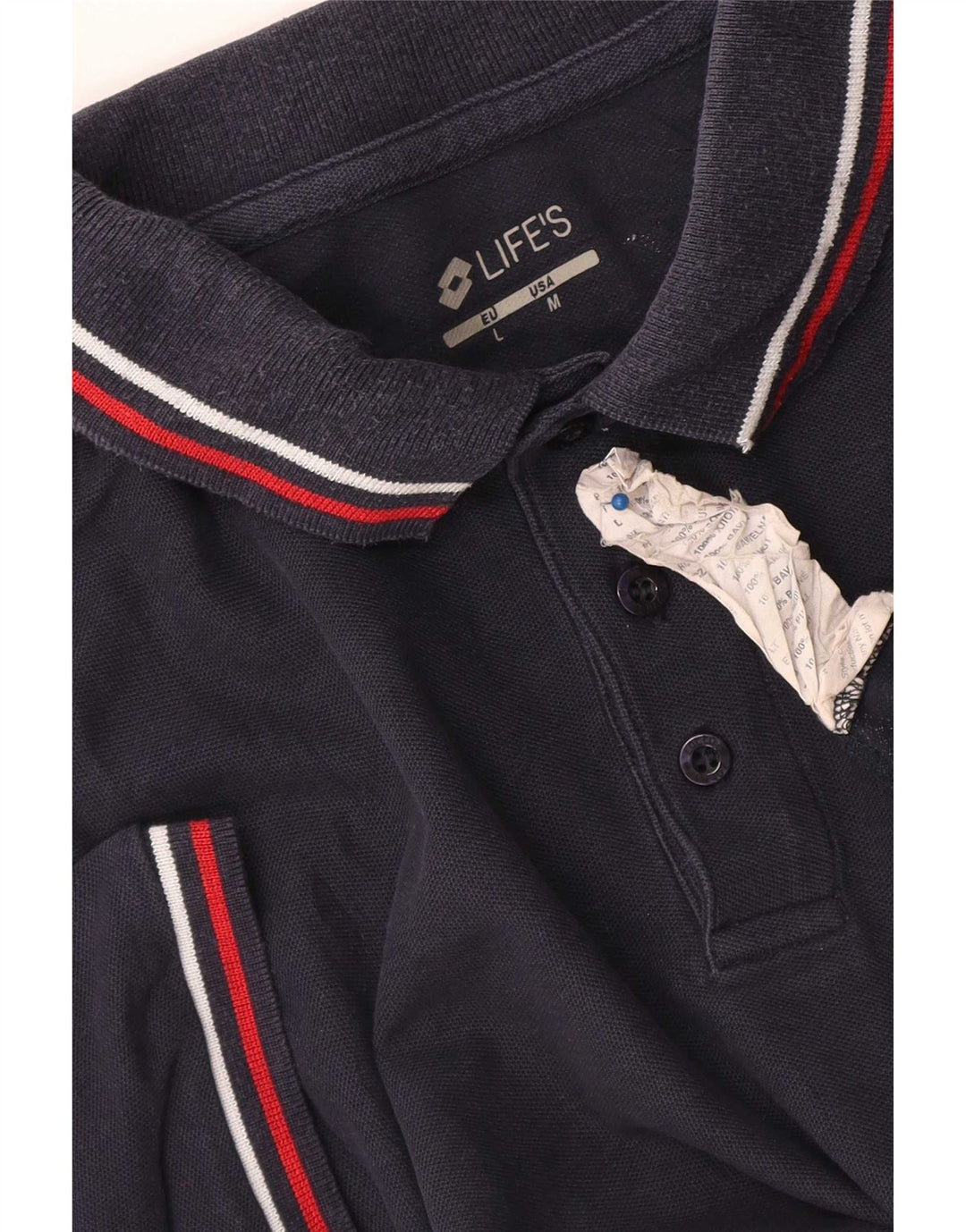 Lotto Herren-Poloshirt, mittelgroß, marineblau, Baumwolle