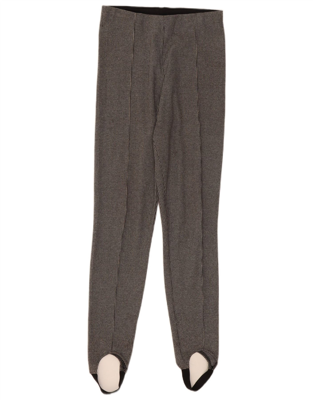 Zara Damen Stirrup Freizeithose UK 12 Mittelgrauer Hahnentritt