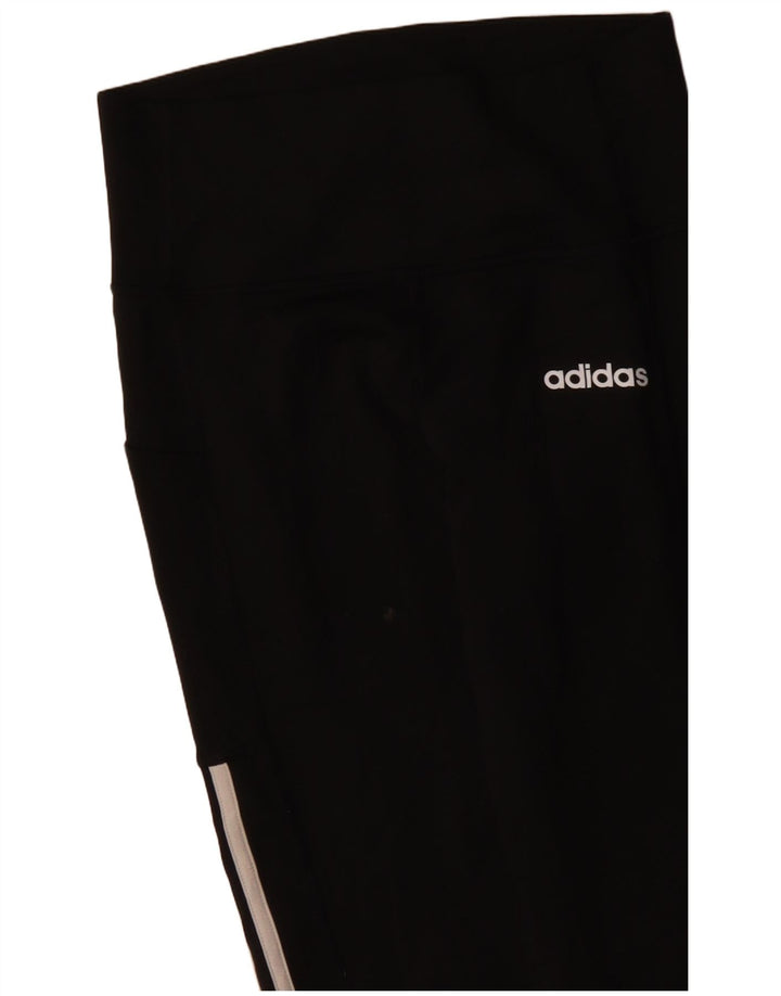Adidas Damen Climalite Leggings UK 8/10 Small Schwarz