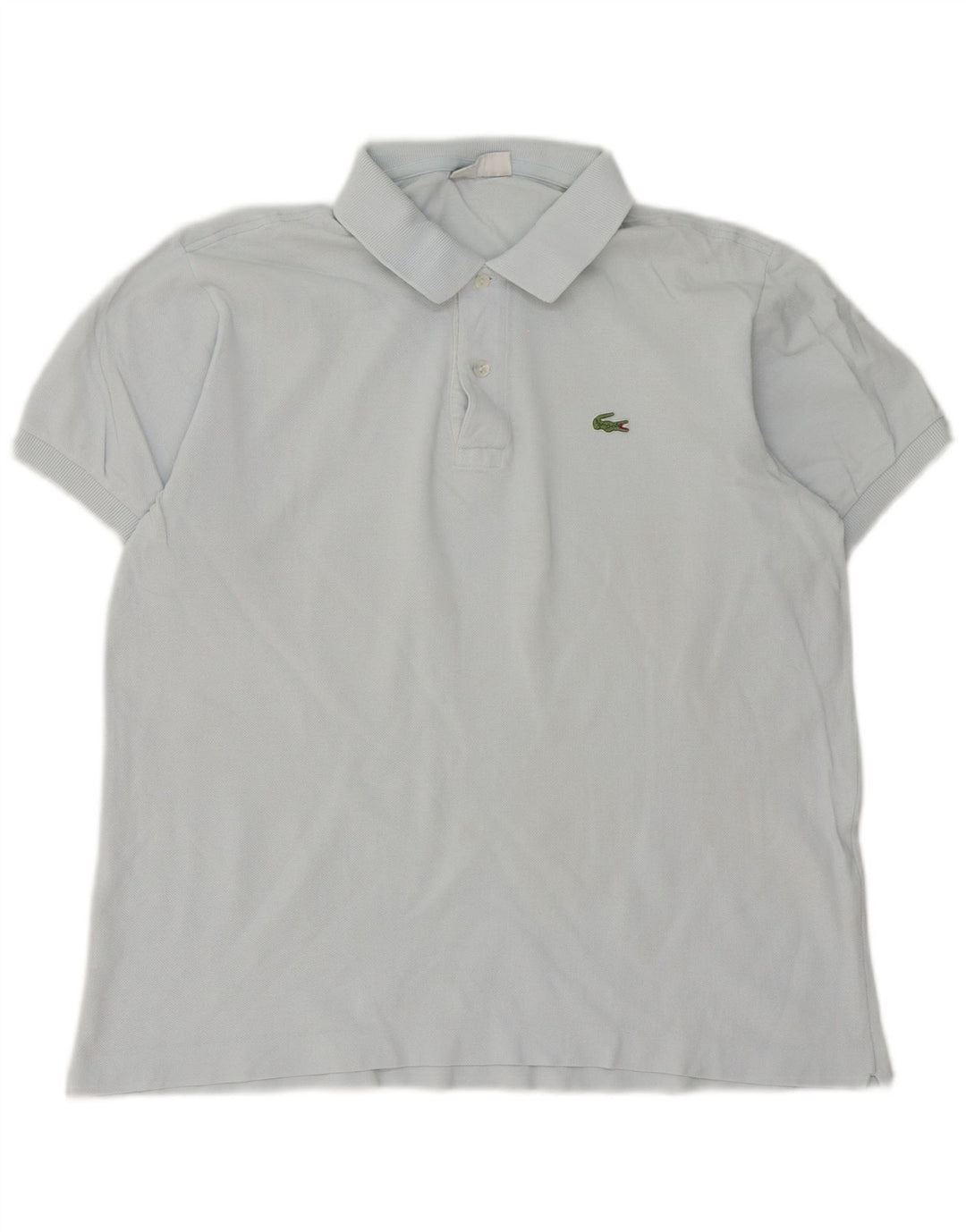 Lacoste Herren-Poloshirt, Größe 5, groß, blaue Baumwolle