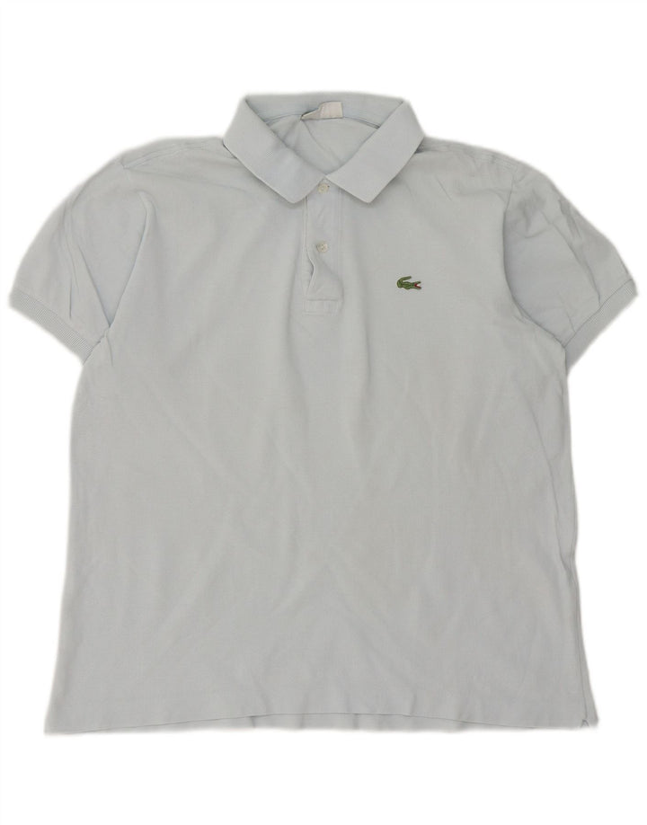 Lacoste Herren-Poloshirt, Größe 5, groß, blaue Baumwolle