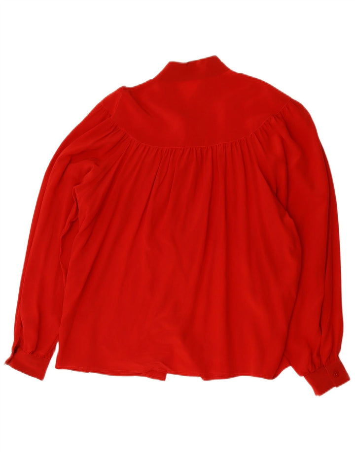 Vintage Damen Hemdbluse UK 16 Groß Rot