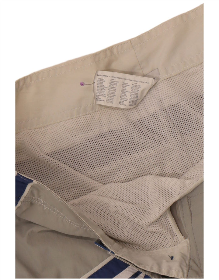 Coast Herren-Badeshorts mit Grafik, mittelgraues Colourblock-Polyamid