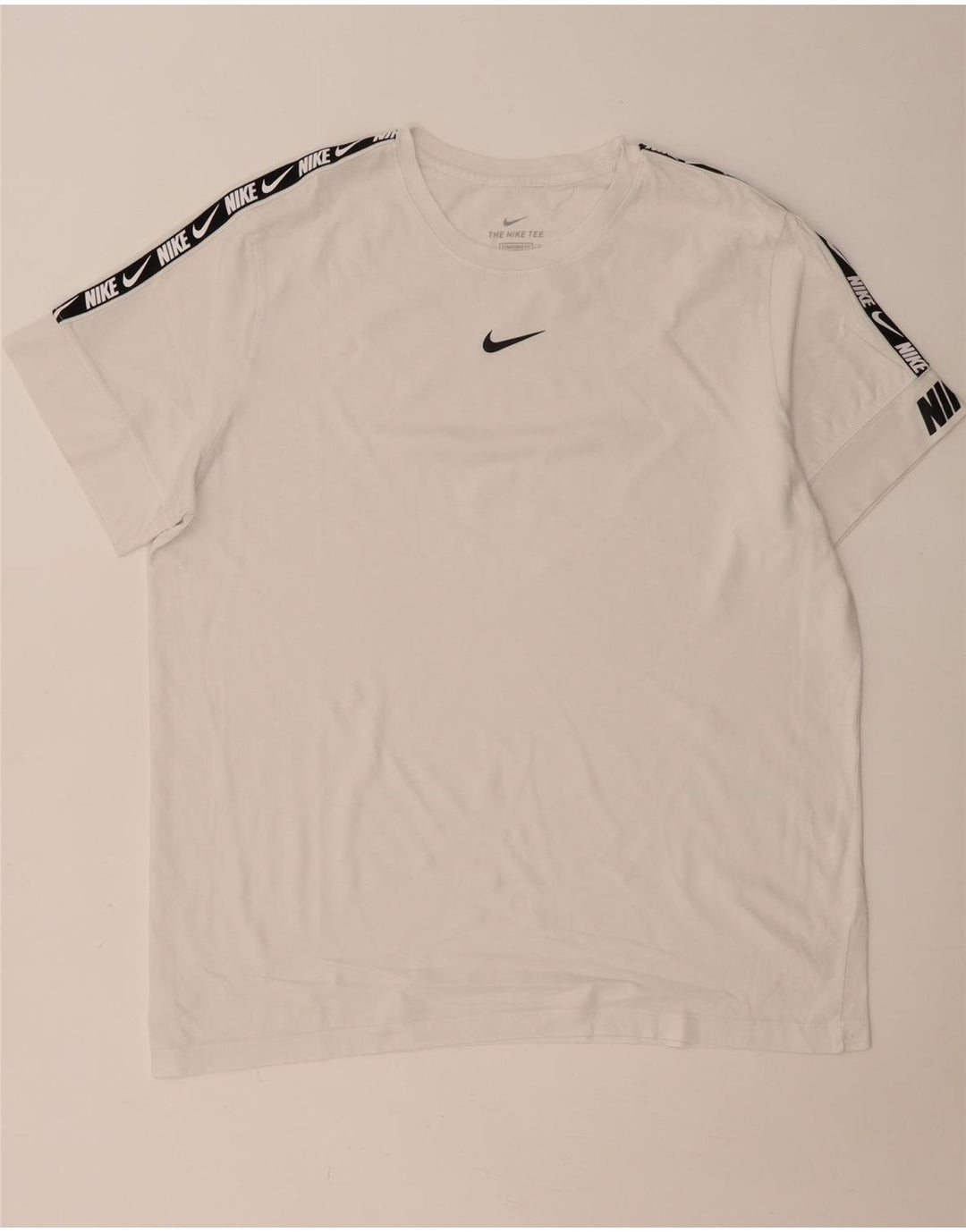 NIKE Herren-T-Shirt mit Standard-Passform, Grafik, XL, Weiß