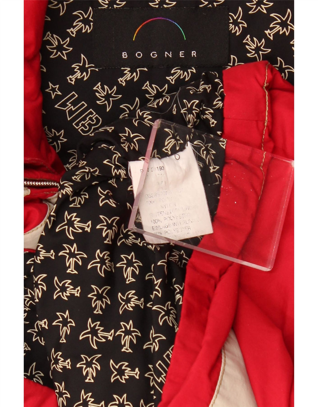 BOGNER Herren Graphic Anorak Jacke UK 42 XL Rot Colourblock Polyester