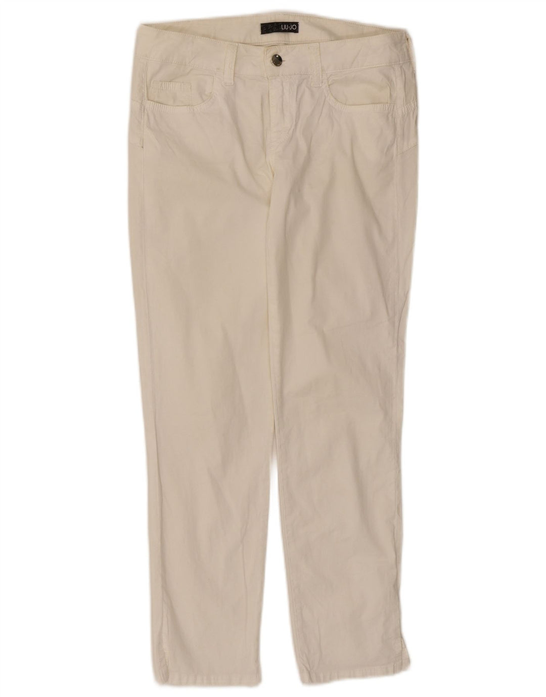 Liu Jo Damen Slim Freizeithose W30 L27 Weiß