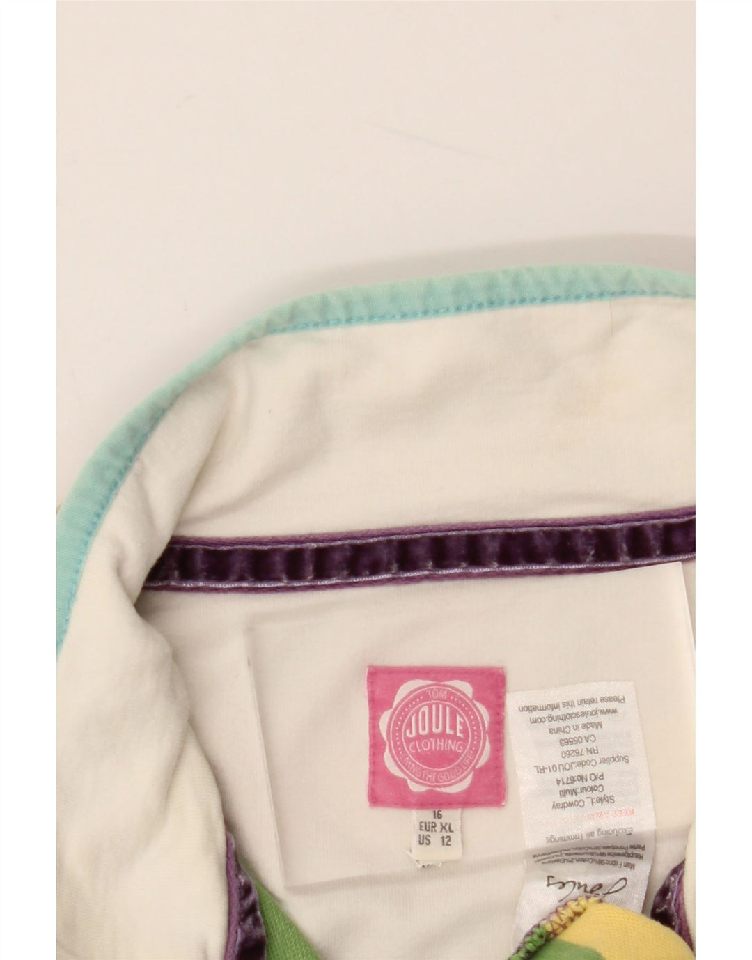 JOULES Damen-Sweatshirt-Pullover UK 16 Large Mehrfarbig gestreift