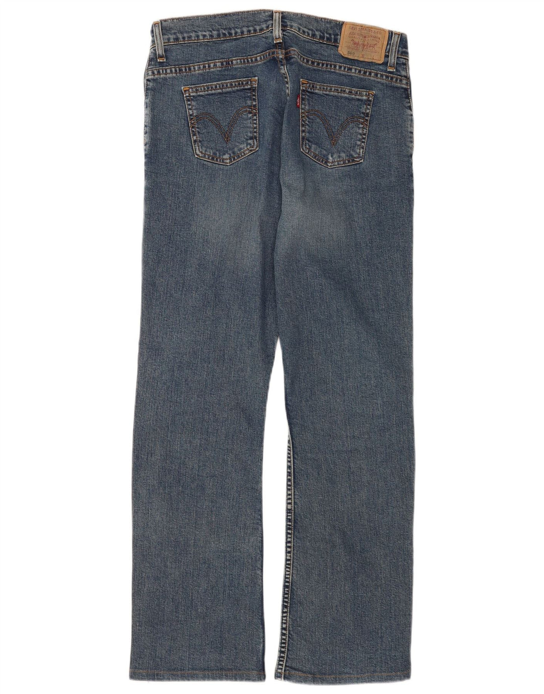 Levi's Damen 560 Straight Jeans W30 L29 Blaue Baumwolle