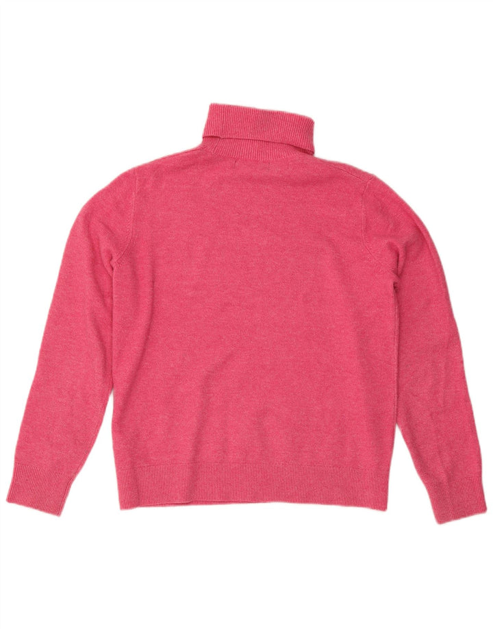 Marks & Spencer Damen-Rollkragenpullover, Gr. 10, klein, rosa meliert