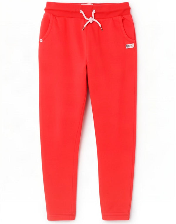 Superdry Damen-Trainingshose, Jogginghose, UK 14, große rote Baumwolle