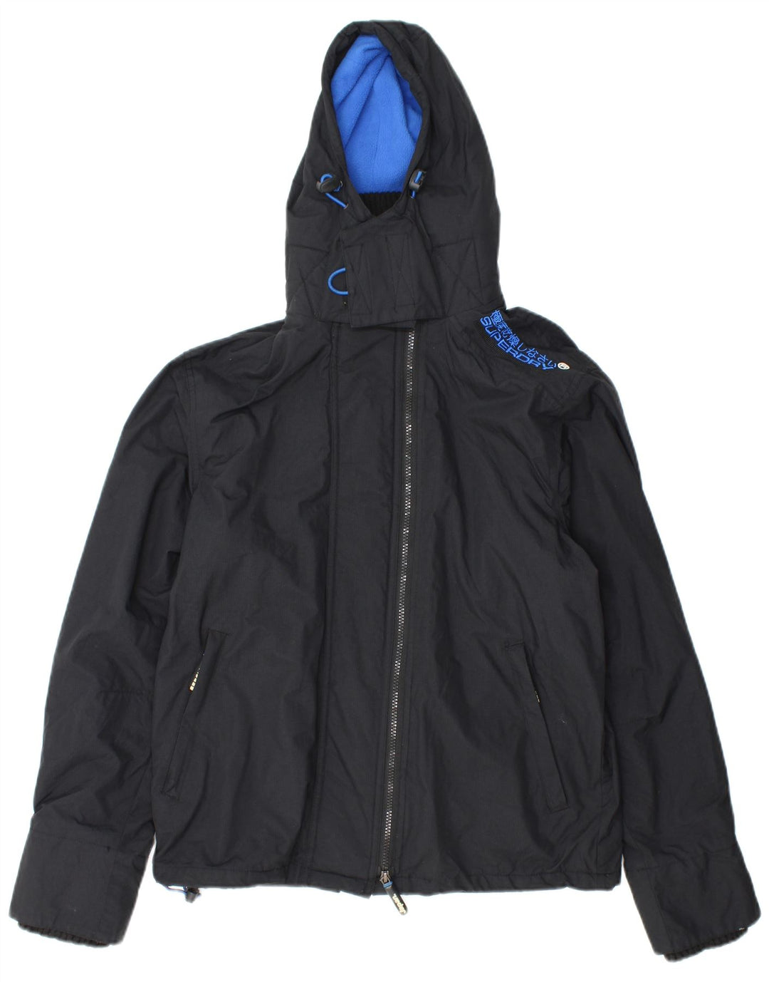 SUPERDRY Damen Graphic Windjacke UK 14 Medium Schwarz