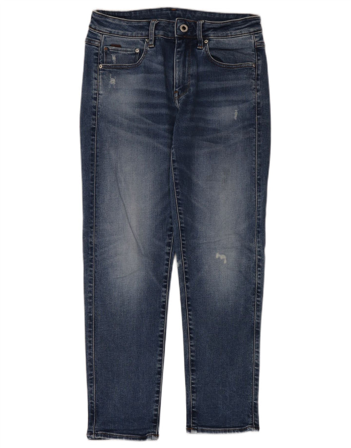 G-Star Damen Distressed Slim Jeans W24 L30 Blaue Baumwolle
