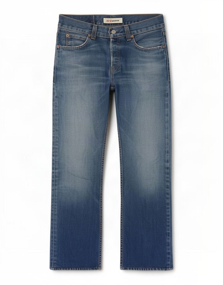 Levi's Herren 512 Bootcut Jeans W31 L28 Blaue Baumwolle
