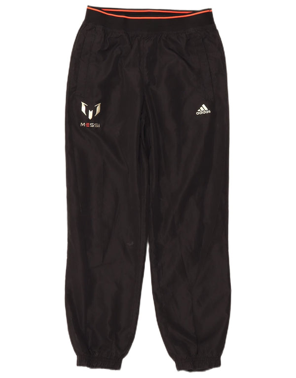 ADIDAS Jungen MESSI Trainingshose Jogger 11-12 Jahre Schwarz Polyester