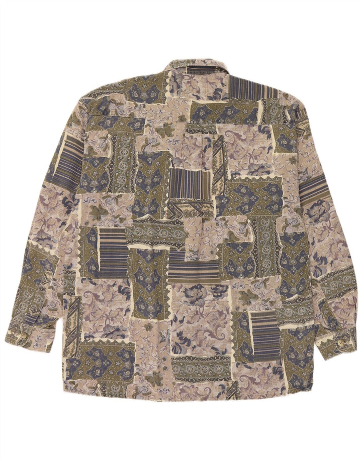 Hatico Herren-Hemd, groß, mehrfarbig, Patchwork