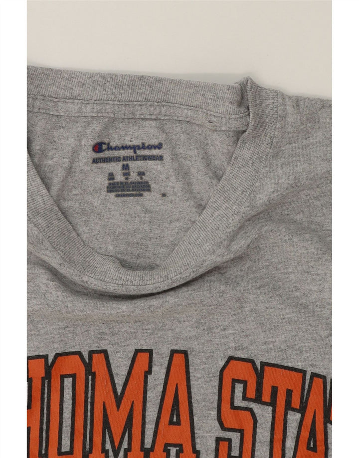CHAMPION Mens Graphic T-Shirt Top Medium Grey Vintage Champion and Second-Hand Champion from Messina Hembry 