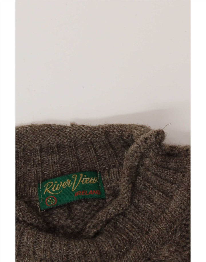Vintage Herren Rollkragenpullover Pullover XL Braun
