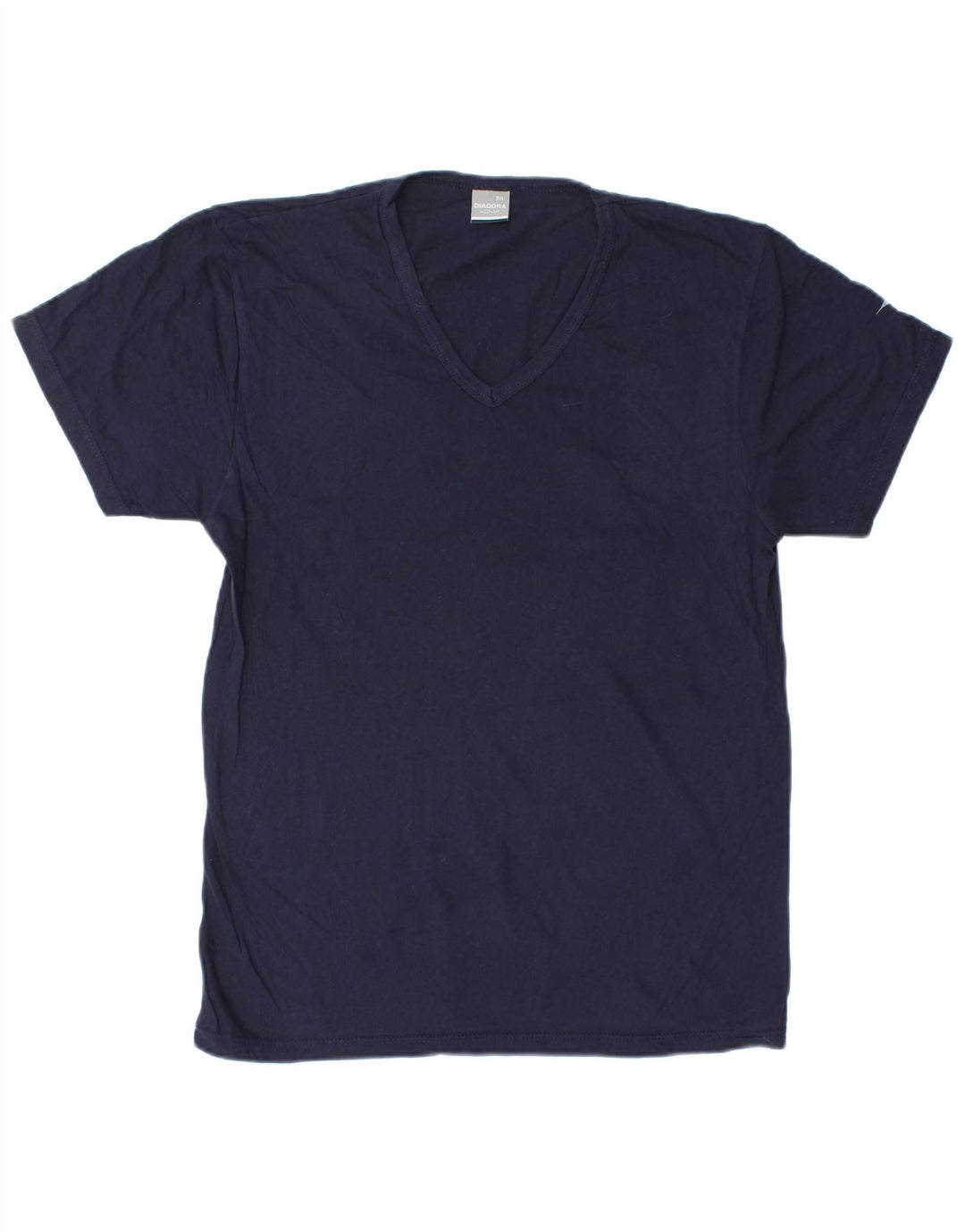 Diadora Herren T-Shirt Top Large Marineblau Baumwolle
