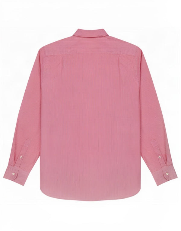 J. Crew Herrenhemd, Größe 15 1/2, mittelrosa, Nadelstreifen-Baumwolle