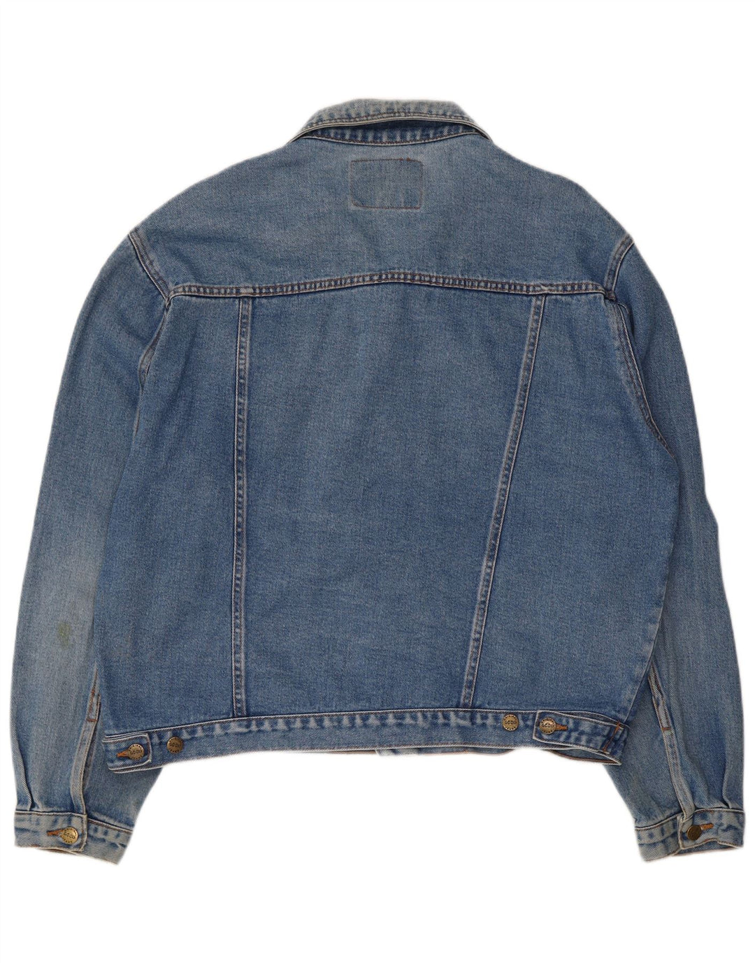 Vintage Herren Jeansjacke UK 44 2XL Blaue Baumwolle