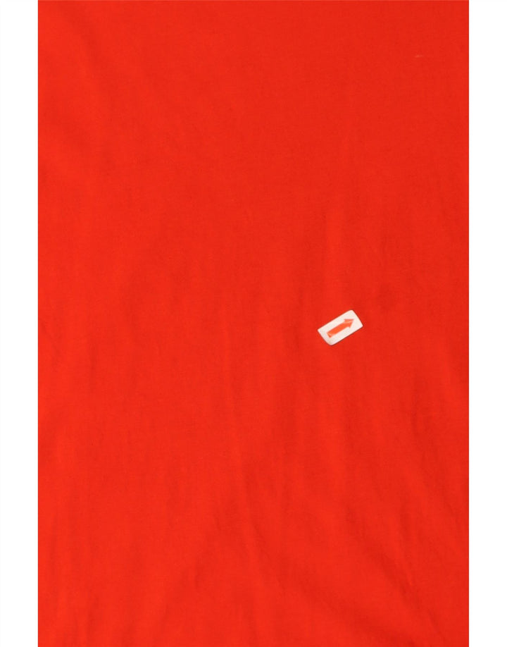ZARA Womens T-Shirt Top UK 14 Medium Red Cotton