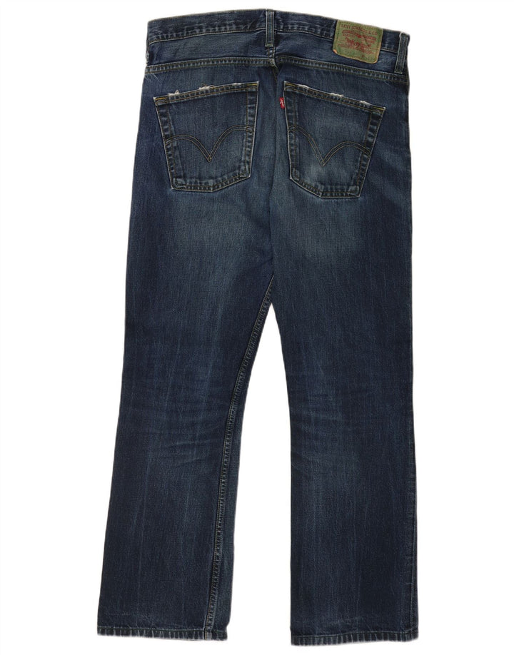 Levi's Herren 507 Bootcut Jeans W34 L34 Blaue Baumwolle