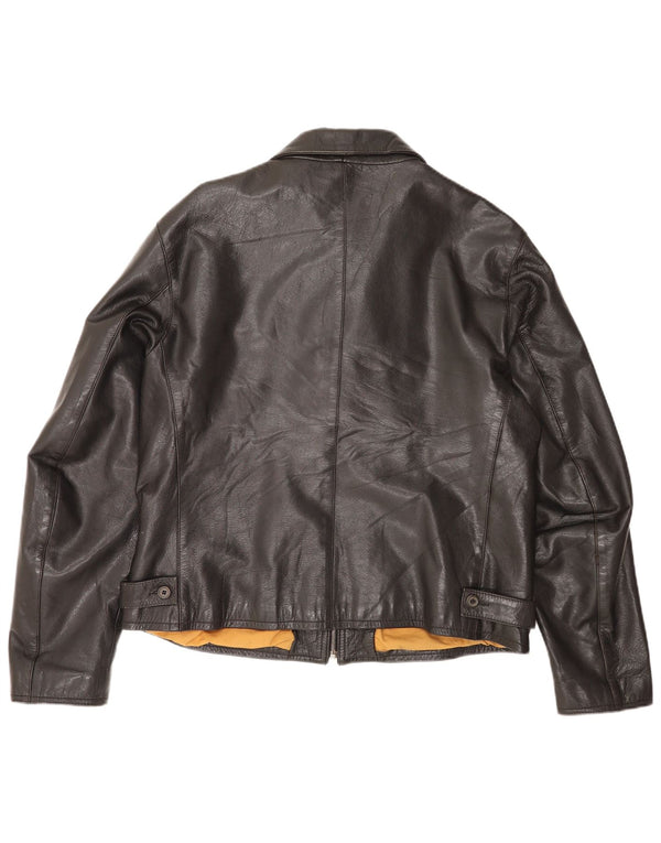 Protagonist Herren Lederjacke UK 40 Large Schwarz