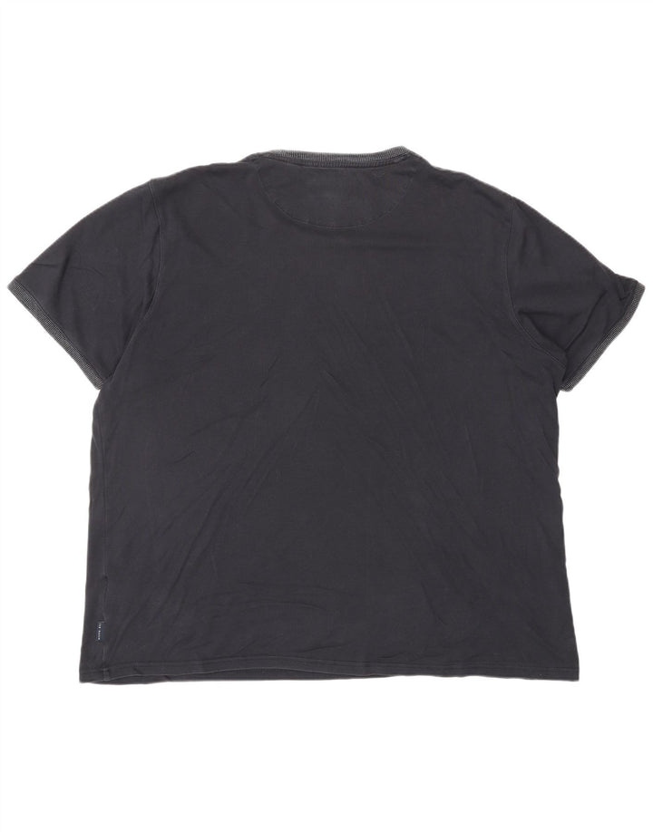 TED BAKER Herren T-Shirt Top 2XL Marineblau Baumwolle