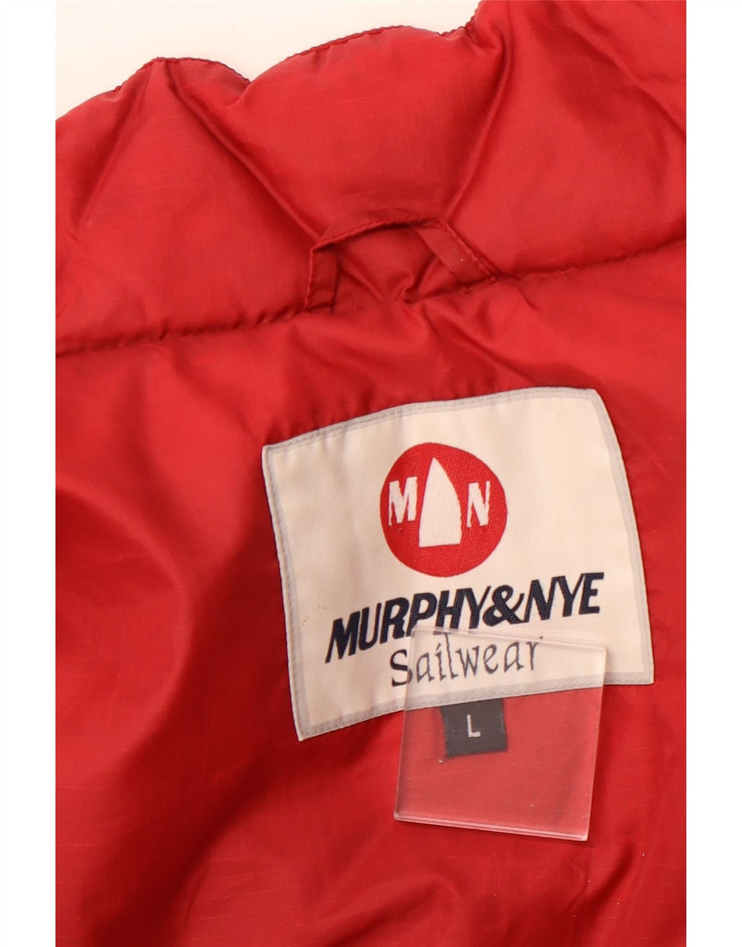MURPHY & NYE Herren Wattierte Weste UK 40 Large Burgunderrot Polyamid